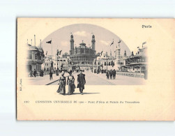 PARIS : Exposition 1900, Pont D'Iéna Et Palais Du Trocadéro - Très Bon état - Mostre