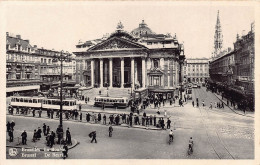 Bruxelles La Bourse  Brussel De Beurs Straßenbahn, Bus - Vervoer (openbaar)