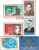 Soviet Union 4484,4485,4486,4493, 4511,4512 (complete Issue) Unmounted Mint / Never Hinged 1976 RAilwAy, PeAce, FIR U.A. - Nuovi