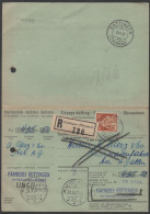 SUISSE - SCHWEIZ - GÜTTINGEN / 1937 R-EMPFANGSCHEIN KARTE ==> AU & ZURÜCK (ref 8958) - Cartas & Documentos