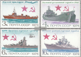 Soviet Union 4259-4262 (complete Issue) Unmounted Mint / Never Hinged 1974 History The Navy - Nuovi