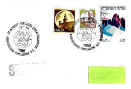 ITALIA ITALY - 1995 PREDAZZO (TN) 50° U.S. Dolomitica (logo Con 3 Cime Di Lavaredo) Su Busta Viaggiata - 8394 - 1991-00: Marcophilia