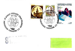 ITALIA ITALY - 1995 PREDAZZO (TN) 50° U.S. Dolomitica (logo Con 3 Cime Di Lavaredo) Su Busta Viaggiata - 8394 - 1991-00: Storia Postale