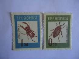 ALBANIA   MNH 4  STAMPS  INSECTS BEATLE - Sonstige & Ohne Zuordnung