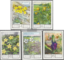 Soviet Union 4428-4432 (complete Issue) Unmounted Mint / Never Hinged 1975 Flowers - Nuovi