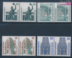 BRD 1339A WP-1342A WP Waagerechte Paare (kompl.Ausg.) Postfrisch 1987 Sehenswürdigkeiten (10343360 - Unused Stamps