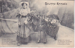 87 - LIMOUSIN - BOUNNO ANNADA - BONNE ANNEE - FEMME AVEC SA BOURRIQUE CHARGEE  - ANE ANESSE - Sonstige & Ohne Zuordnung