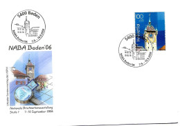 CH - 155 - Enveloppe Avec Oblit Spéciale "Baden NABA 06" - Timbre Du Bloc - Postmark Collection