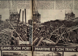 GAND)  « Le Port Et Son Trafic Du Bois » Article De 2 Pages (5 Photos) Dans « BONJOUR » Hebdomadaire Illustrée N° 52 --> - Belgique