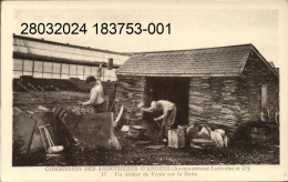 Ardoisières D' ANGERS . Cpsm - "Un Atelier De Fente Sur La Butte"... (scans Recto-verso) - Angers