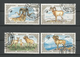 Mongolia 1987 Fauna Mountain Goat  Y.T. 1508/1511 (0) - Mongolie