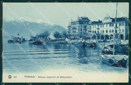 Verbania Pallanza Lago Maggiore Imbarcadero Battello PIEGA Cartolina MT0924 - Verbania