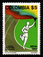 17- KOLUMBIEN - 1980- MI#:1459-MNH- NATIONAL SPORTS GAMES – ATHLETISM - SPORTS - Colombie