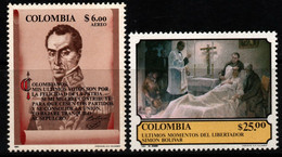 21- KOLUMBIEN - 1980- MI#:1463,1464-MNH- SIMON BOLIVAR - Kolumbien