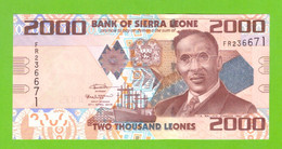 SIERRA LEONE 2000 LEONES 2016  P-31c  UNC  RARE DATA - Sierra Leone