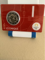 Pièce Commémorative 2 Euro France 2024 Coincard  Rouge J.O 2024  " Iconique " - Francia