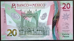 MEXICO $20 SERIES DB5321532 REPEAT # - 16-JAN-2023 INDEPENDENCE POLYMER NOTE BU Mint Crisp - Messico