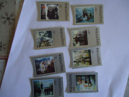 ALBANIA   MNH 7  STAMPS 8  PAINTING  ONE MLN - Other & Unclassified