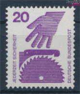 BRD 696A Rc Mit Grüner Zählnummer Postfrisch 1971 Unfallverhütung (10342927 - Neufs