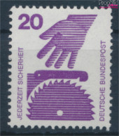 BRD 696A Rc Mit Grüner Zählnummer Postfrisch 1971 Unfallverhütung (10342928 - Neufs