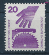 BRD 696A Rc Mit Grüner Zählnummer Postfrisch 1971 Unfallverhütung (10342929 - Neufs