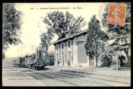 FRANCE - GIRONDE - LAMOTHE-LANDERRON - La Gare. ( Ed. Bromotypie Gautreau Nº 861) Carte Postale - Bahnhöfe Mit Zügen