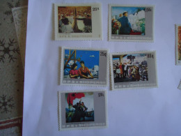 ALBANIA     STAMPS MNH 4 MLN 1 PAINTIGG  VAN GONG - Otros & Sin Clasificación