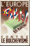 Fr. Mercure 50 C. Sur Carte Postale "L'Europe En Marche Contre Le Bolchévisme" Cachets 25-5-1942. - Covers & Documents