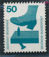 BRD 700A Rd Mit Blauer Zählnummer Postfrisch 1971 Unfallverhütung (10348143 - Neufs