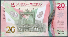 MEXICO $20 SERIES DC6320555 ANGEL # - 16-JAN-2023 INDEPENDENCE POLYMER NOTE BU Mint Crisp - Mexico