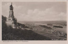 22614 - Nationaldenkmal Und Rüdesheim - 1938 - Rüdesheim A. Rh.