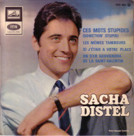 SACHA DISTEL & JOANNA SHIMKUS -FR EP - CES MOTS STUPIDES (SOMETHIN' STUPID) + 3 - Autres - Musique Française