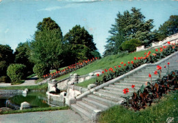 RECTO/VERSO - CPSM - VALENCE - PARC JOUVET - LA DESCENTE ESCALIERS DU BELVEDERE - FLAMME EMPRUNT PTT 5% - CACHET 1963 - Valence