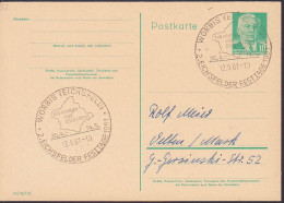 WORBIS SSt. Mit Abb. Der Landkarte Der DDR Für Frieden Und Sozialismus, Eichsfelder Festtage 12.5.61 - Maschinenstempel (EMA)