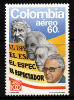 12- KOLUMBIEN - 1987 - MNH - MI#: 1705. "EL ESPECTADOR" NEWSPAPER, 100 YEARS 1887-1987 - JOURNALISTS - Colombie