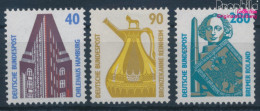 BRD 1379R-1381R Mit Zählnummer (kompl.Ausg.) Postfrisch 1988 Sehenswürdigkeiten (10357643 - Unused Stamps