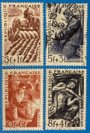 France 1949 : Série Des Métiers N°823 à 826 Oblitérés - Gebruikt