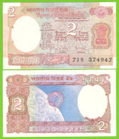 INDIA 2 RUPEES 1979/1996 A  P-79k UNC PIN HOLES - Inde