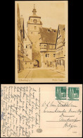 Ansichtskarte Rothenburg Ob Der Tauber Weißer Turm - Straße 1950 - Rothenburg O. D. Tauber