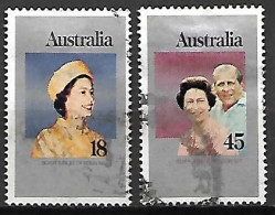 AUSTRALIE   -  1977 .   Famille Royale.  Série  Complète. - Used Stamps