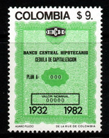 12- KOLUMBIEN - 1982- MI#:1578- MNH- CENTRAL MORTGAGE BANK - Kolumbien