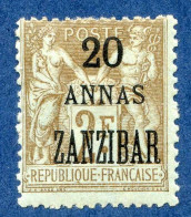 REF 086 > ZANZIBAR < N° 29 * < Neuf Ch - MH * - Nuevos