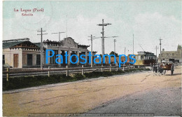 226179 PERU LIMA LA LEGUA STATION TRAIN ESTACION DE TREN CIRCULATED TO ARGENTINA POSTCARD - Perú