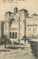 Tunisie - Tunis - Cathédrale De Tunis - Animée - Précurseur - CPA - Oblitération Ronde De 1903 - Voir Scans Recto-Verso - Túnez