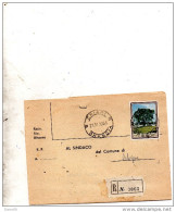 1966 RICEVUTA DI RITORNO CON ANNULLO CHIARI BRESCIA - 1961-70: Poststempel