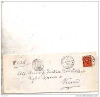 1892  LETTERA CON ANNULLO CITTADELLA  PADOVA - Storia Postale