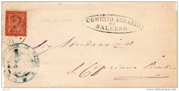 1881   LETTERA CON ANNULLO  VIETRI SUL MARE SALERNO - Poststempel