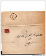 1900   LETTERA CON ANNULLO MONTEFIORINO MODENA - Storia Postale