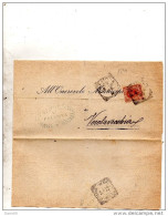 1900 LETTERA CON ANNULLO CREMONA + VEROLAVECCHIA BRESCIA - Storia Postale