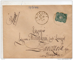 1898  LETTERA CON ANNULLO CONSELICE RAVENNA + LAVEZZOLA - Storia Postale